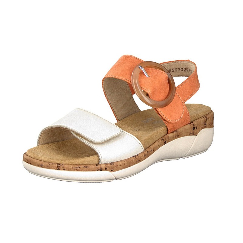 Sandália Rieker R6853-38 Para Mulher - Laranja